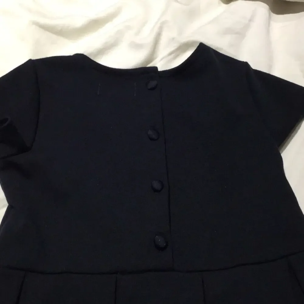 Ralph Lauren navy box pleat dress 24M worn once
